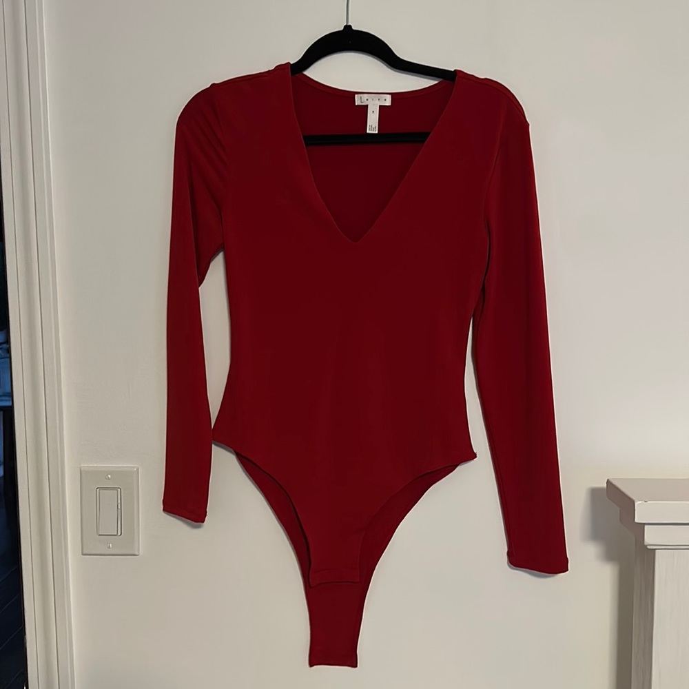 Leith Women’s Deep Red Body Suit